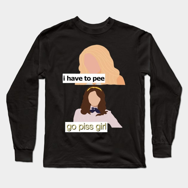 go piss girl Long Sleeve T-Shirt by sagesharp